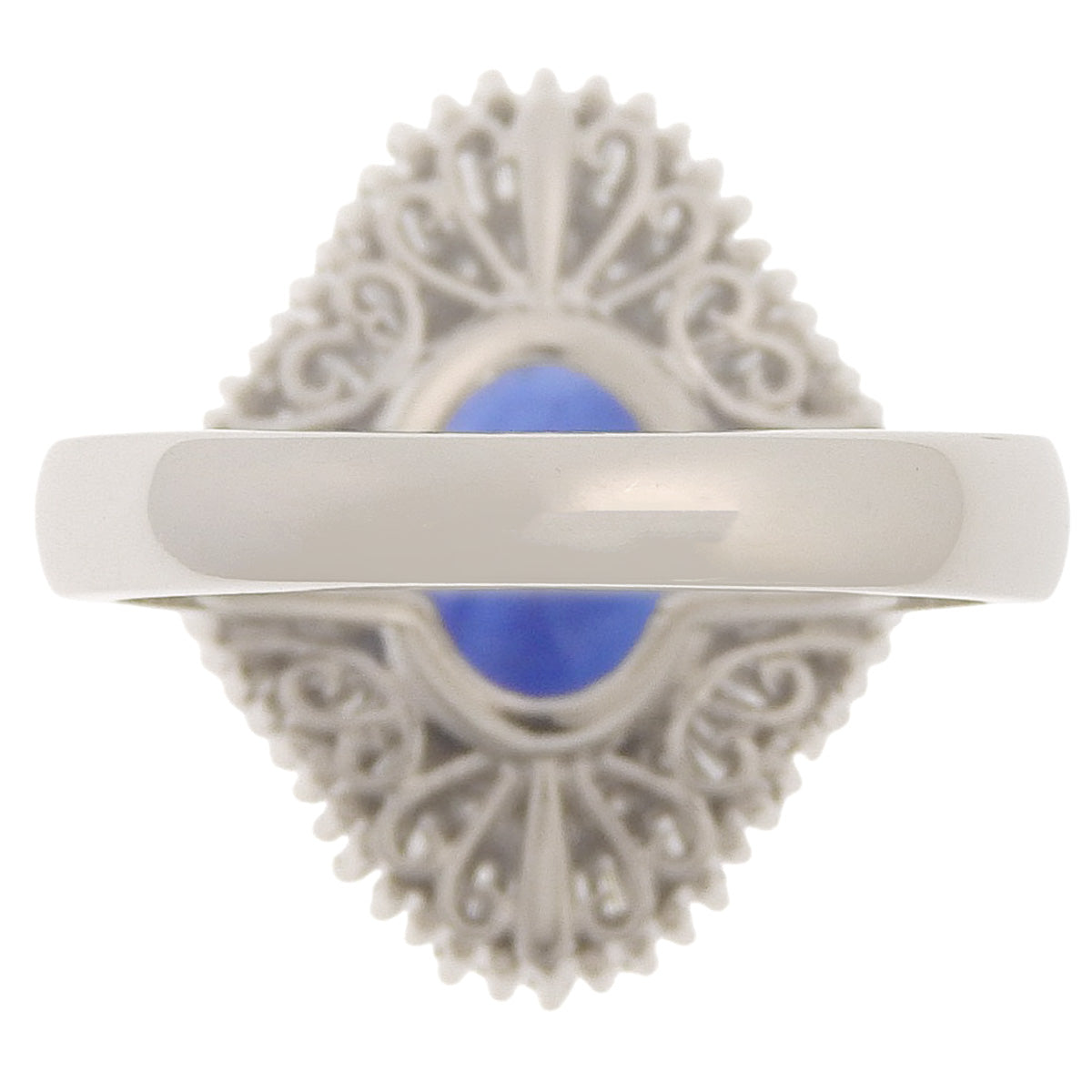 Sapphire and Diamond Ring, Sapphire 3.06ct, Diamond 0.83ct, Platinum 900.