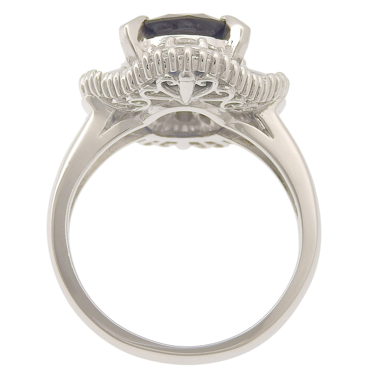 Sapphire and Diamond Ring, Sapphire 3.06ct, Diamond 0.83ct, Platinum 900.