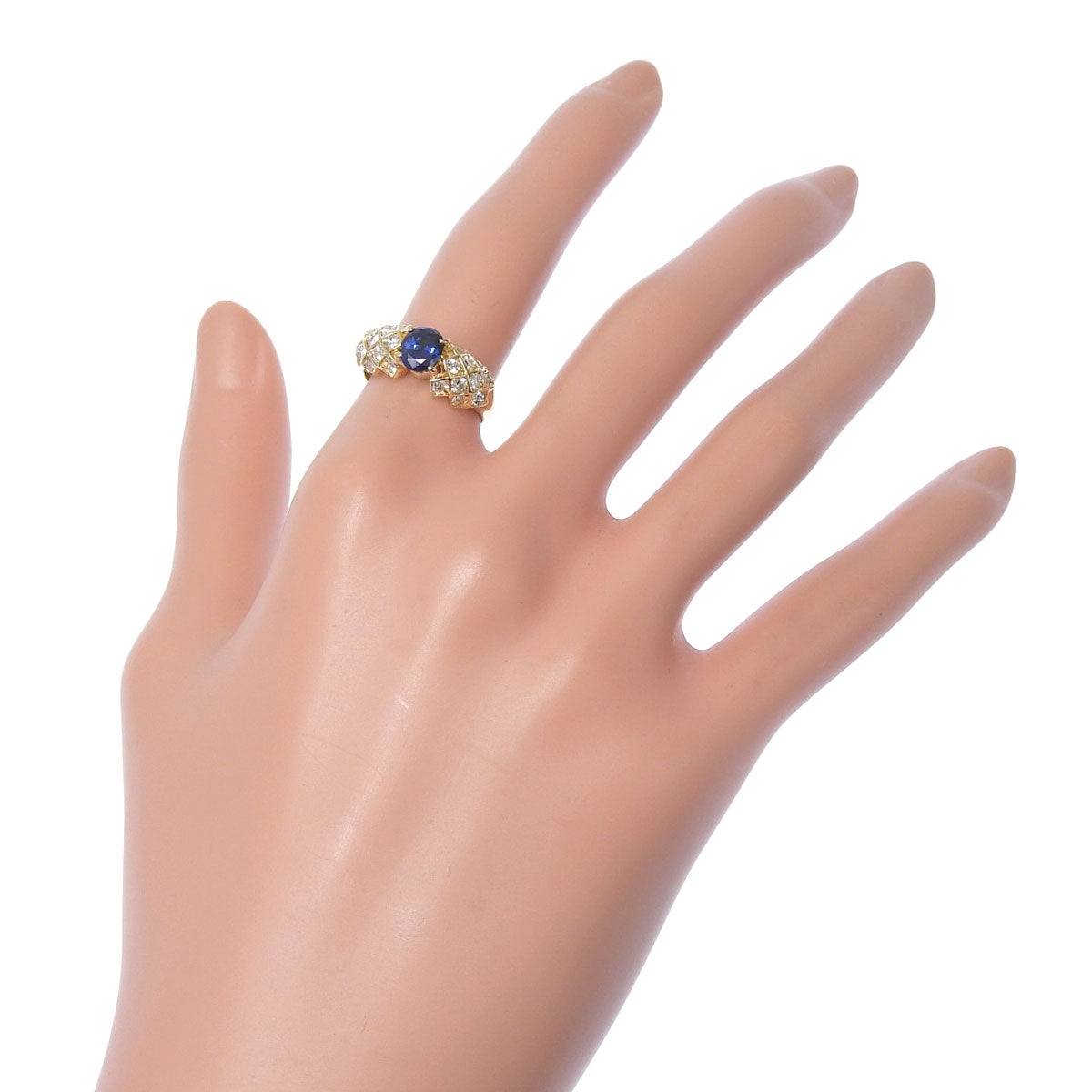 Sapphire and Diamond Ring, Sapphire 1.00ct, Diamond 0.60ct, 18K Yellow Gold