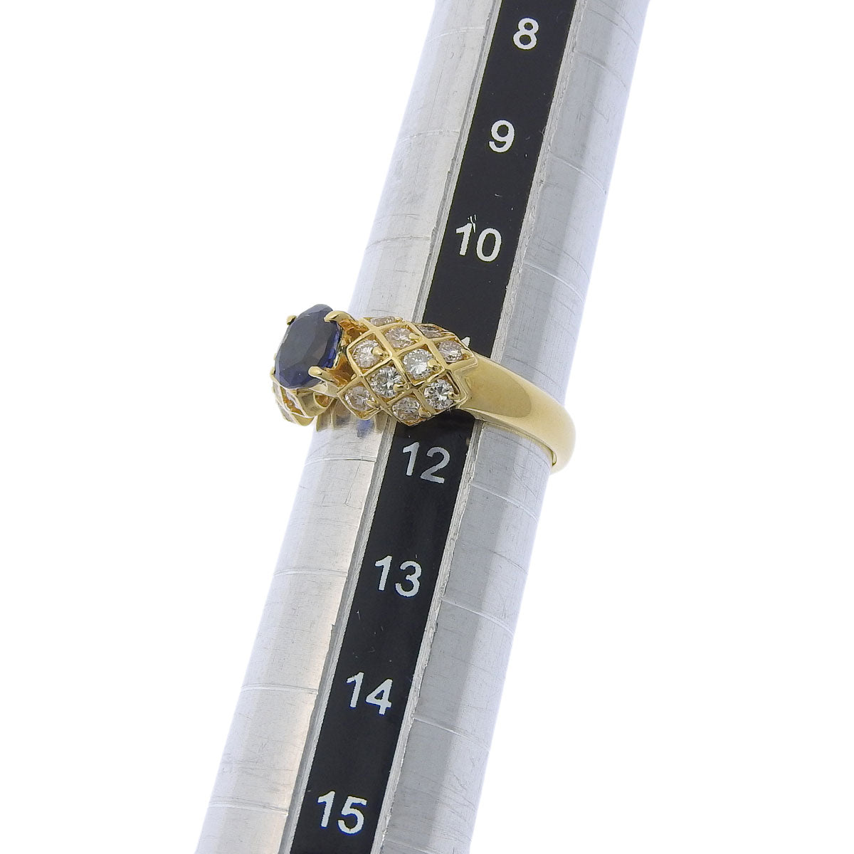Sapphire and Diamond Ring, Sapphire 1.00ct, Diamond 0.60ct, 18K Yellow Gold