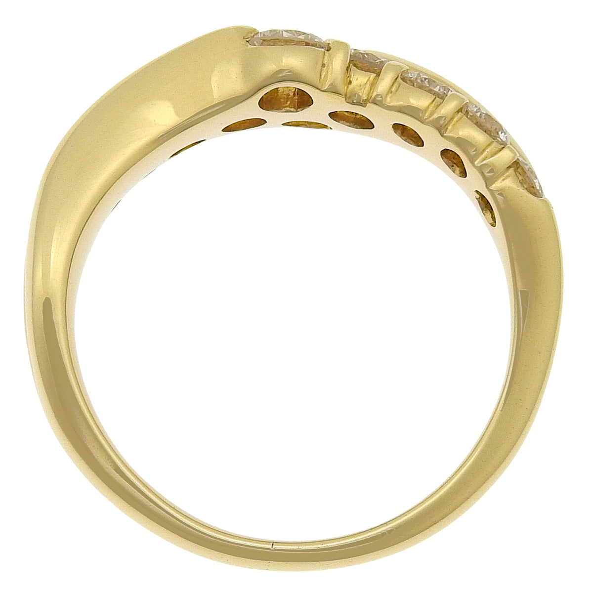 ダイヤモンド リング D0.76 K18 イエローゴールド YG 10PD