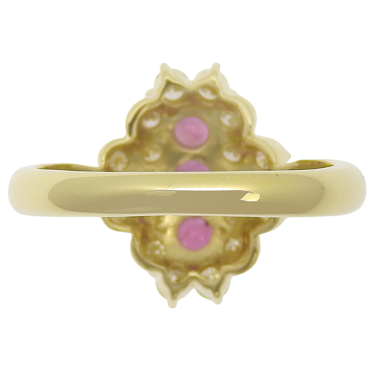 Ruby and Diamond Ring: Ruby/Diamond R0.43/D0.66, 18K Yellow Gold (YG)