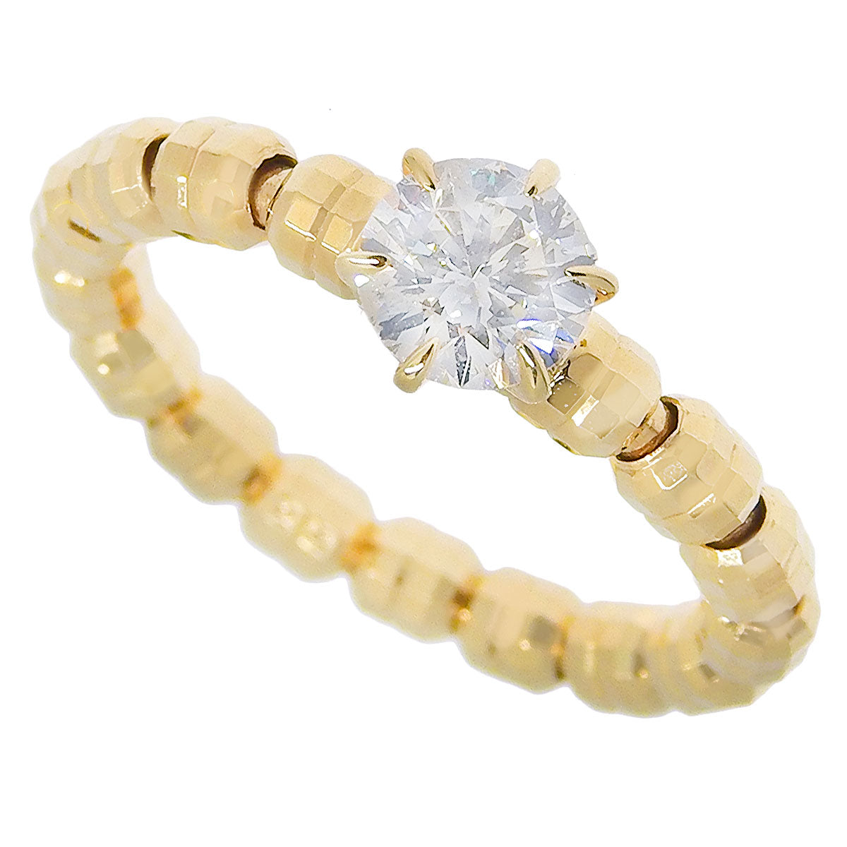 Diamond ring, 0.515 carats, 18K yellow gold.