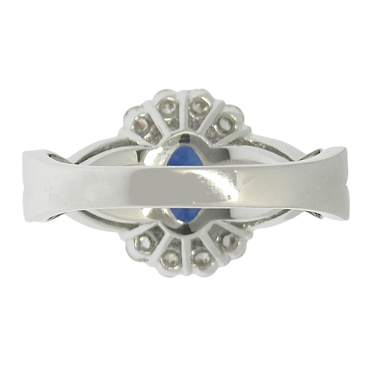 Sapphire and Diamond Ring, S2.688/D0.59, Pt900 Platinum