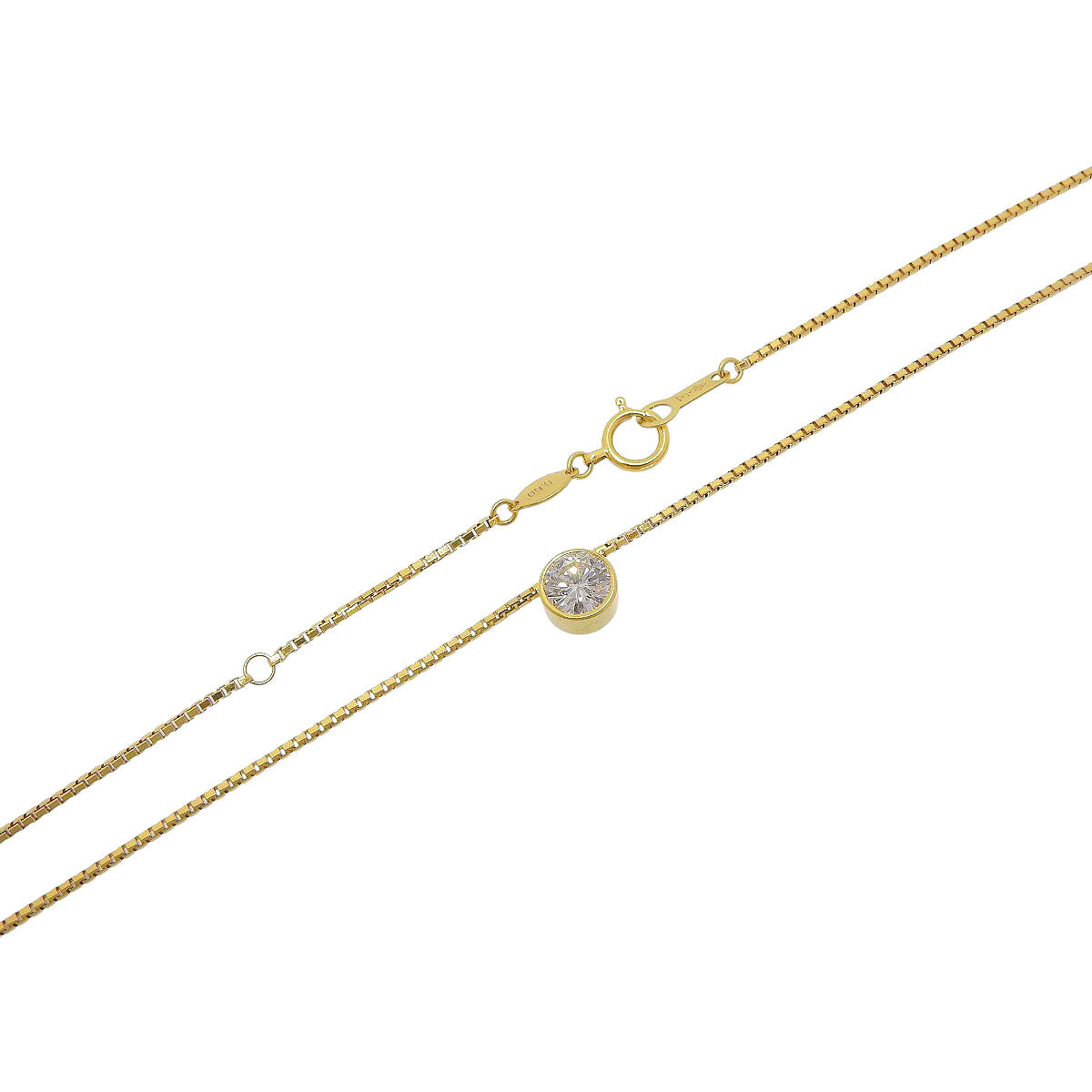 Diamond Necklace D0.60 K18 Yellow Gold YG