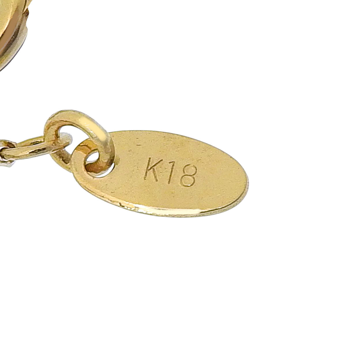 Plate Diamond Necklace, 1.00 Carat, K18 Yellow Gold, YG, Accessory, Jewelry