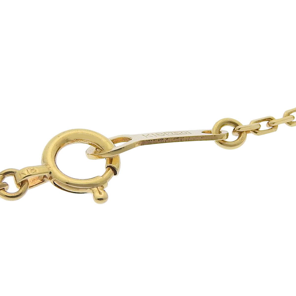 Diamond Necklace, 0.61 carats, K18 Yellow Gold, 1-prong setting, single stone.