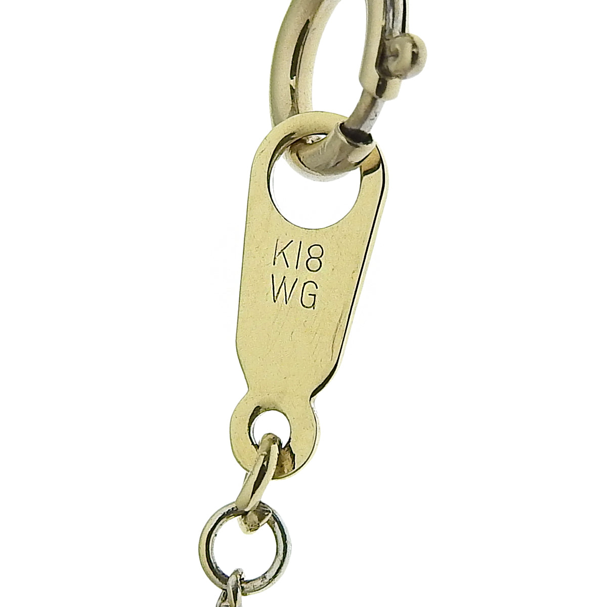 十字钻石项链 D3.00 黄金 K18YG 白金 K18WG