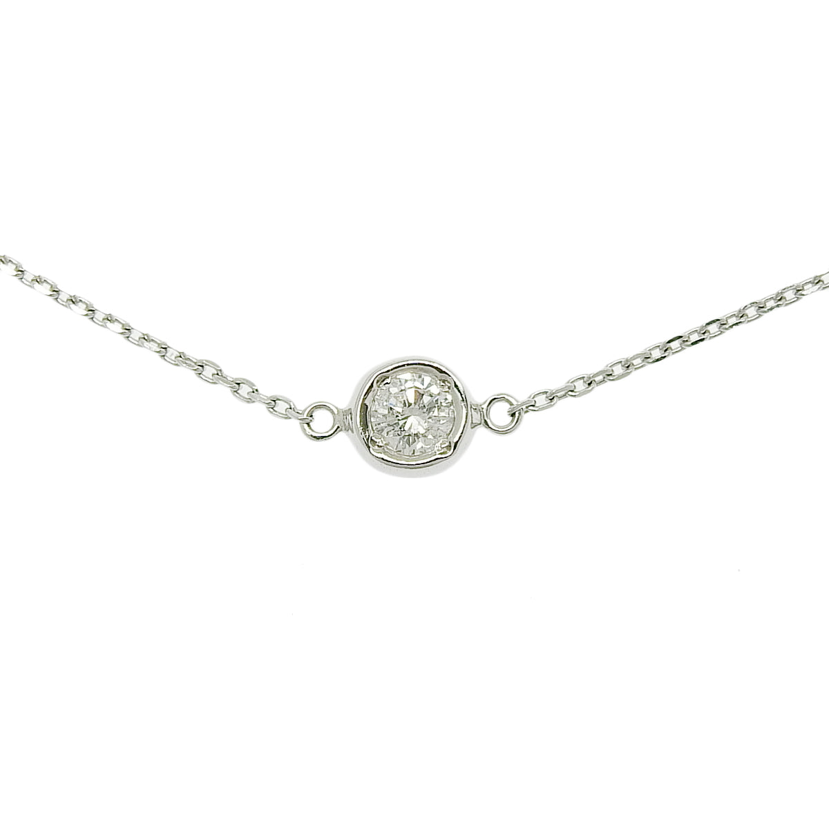 Diamond Long Necklace, 0.50 carats, White Gold (18K)