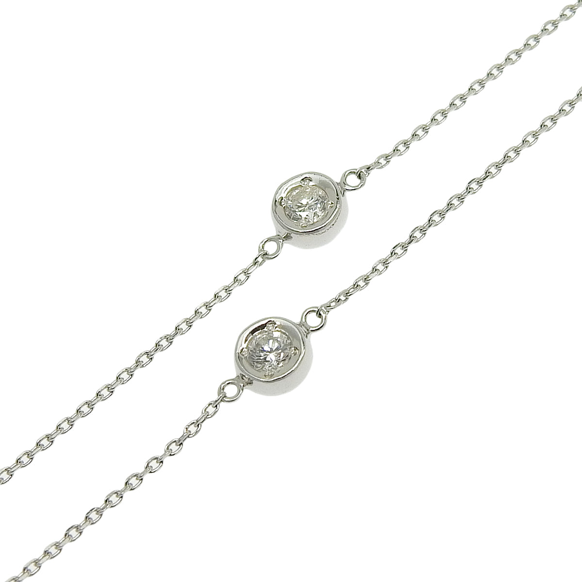 Diamond Long Necklace, 0.50 carats, White Gold (18K)