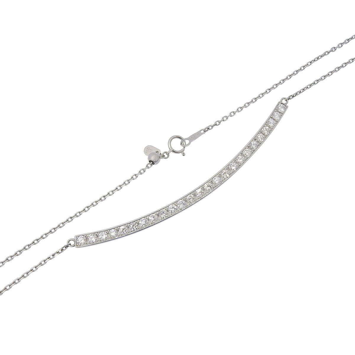 Diamond Necklace, 1.83 carats, Pt900/Pt850 Platinum