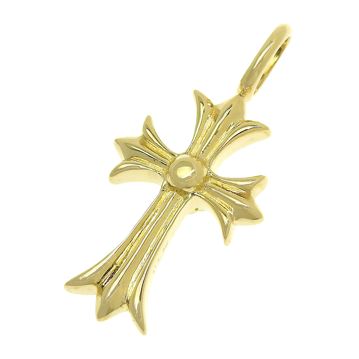 Cross Diamond Pendant Top, 0.46 carats, 18K Yellow Gold (K18YG)