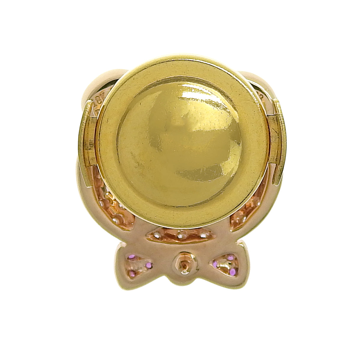 Bow tie pin brooch, Bijou PICO x Ted2, 18K Pink Gold (K18PG)