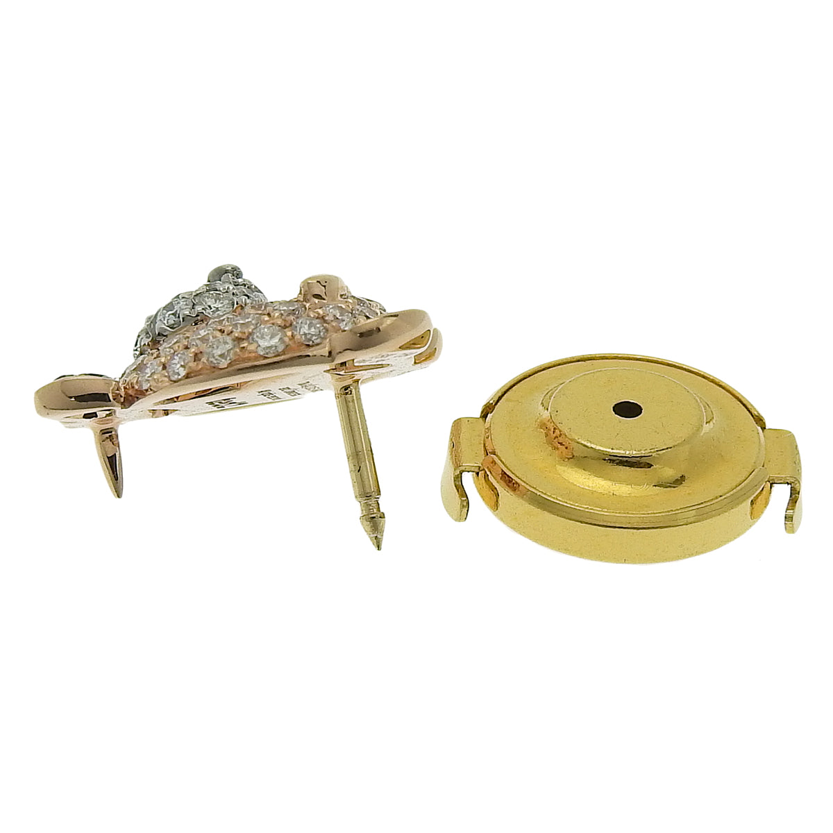 Bijou Pico x Ted2 蝴蝶结胸针,粉金 K18PG