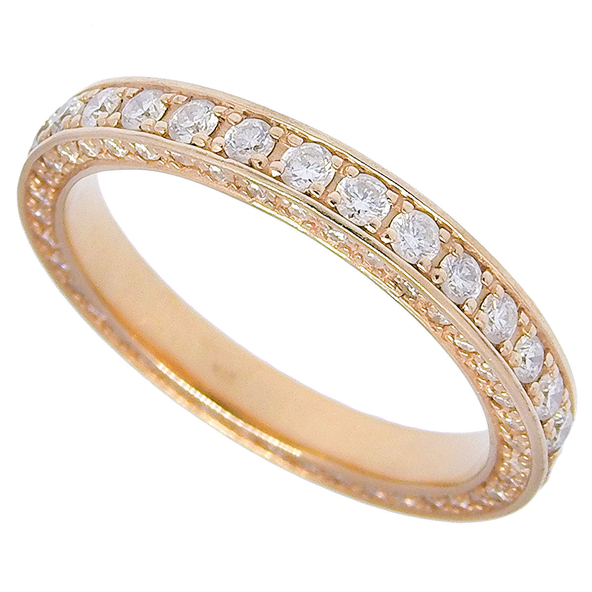 Full Eternity Diamond Ring, 1.03 carats, 18K Pink Gold (PG)