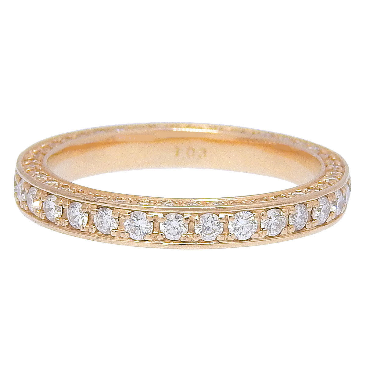 フルエタニティ ダイヤモンド リング D1.03 K18 ピンクゴールド PG