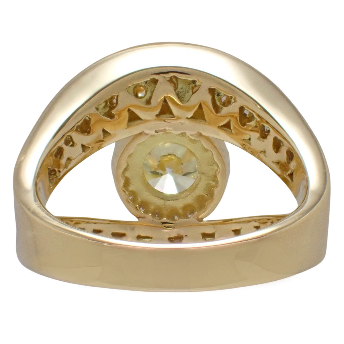Diamond Ring D1.009, 1.41 Yellow Gold K18YG Accessory Jewelry