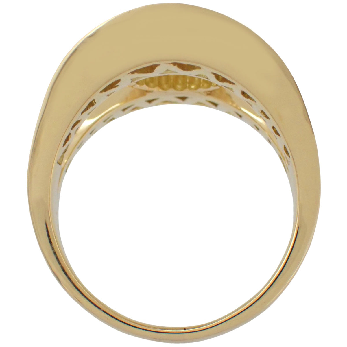 Diamond Ring D1.009, 1.41 Yellow Gold K18YG Accessory Jewelry