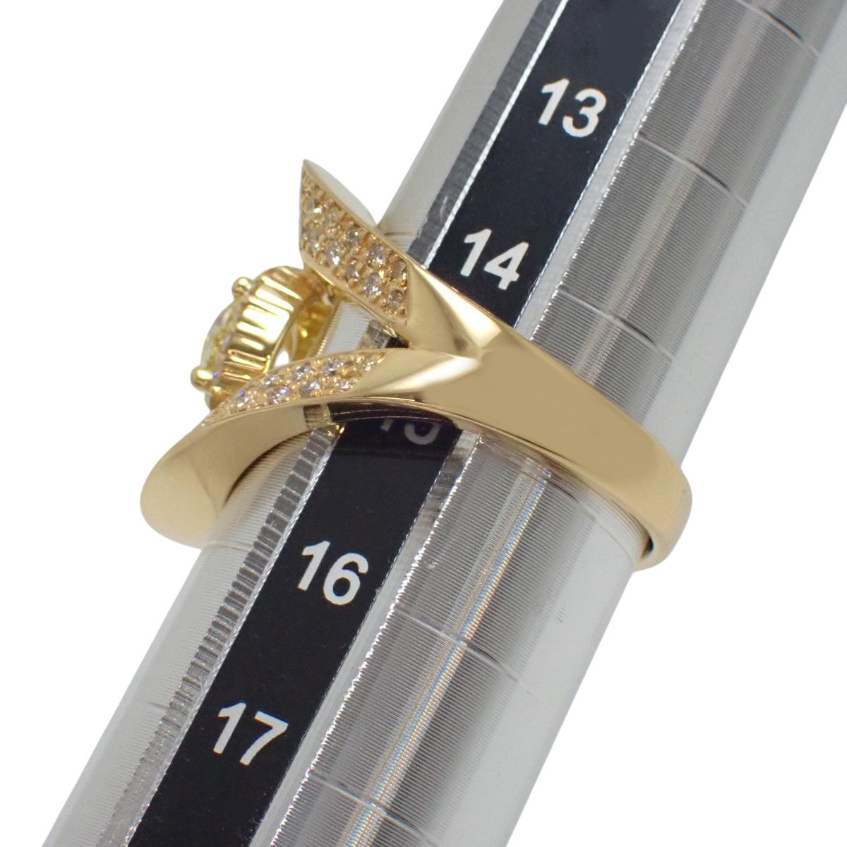 Diamond Ring D1.009, 1.41 Yellow Gold K18YG Accessory Jewelry