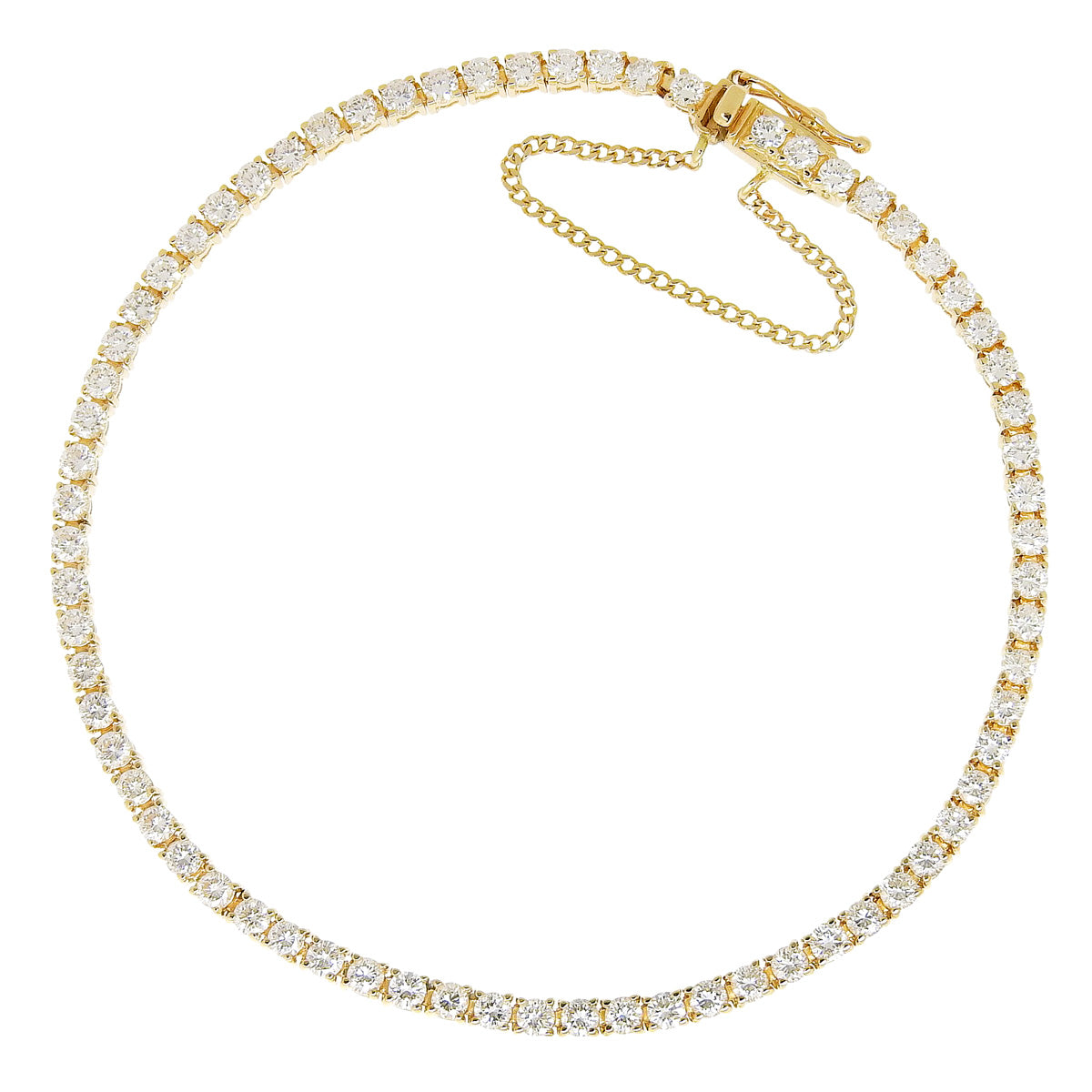Diamond Bracelet, 2.70 carats, 18K Yellow Gold