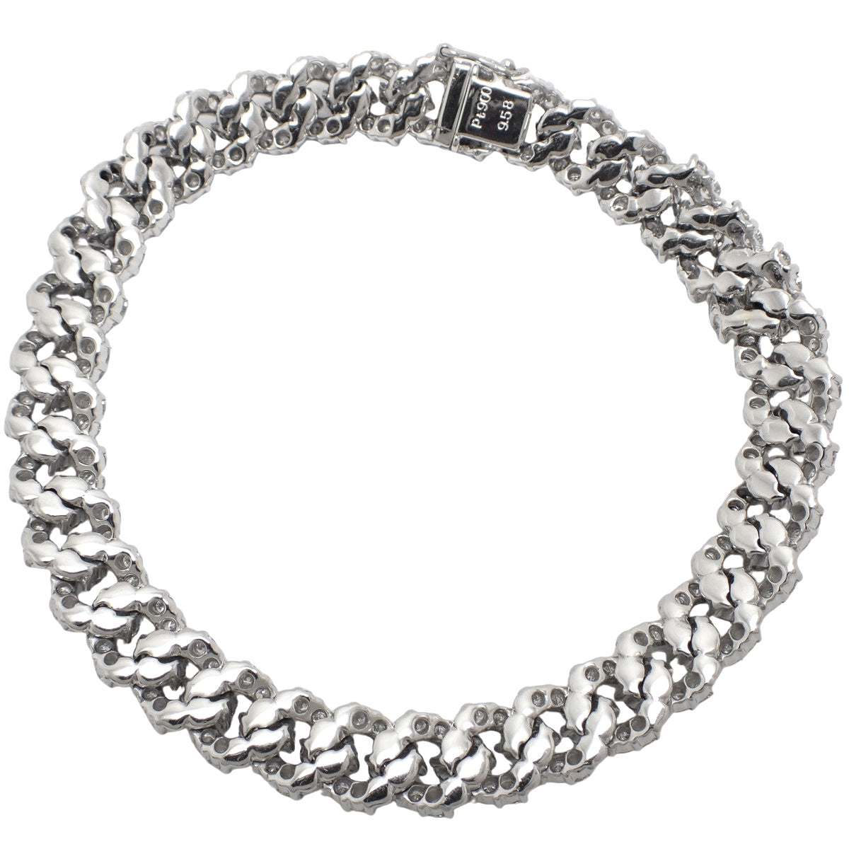 Diamond Bracelet, 9.58 carats, Pt900 Platinum