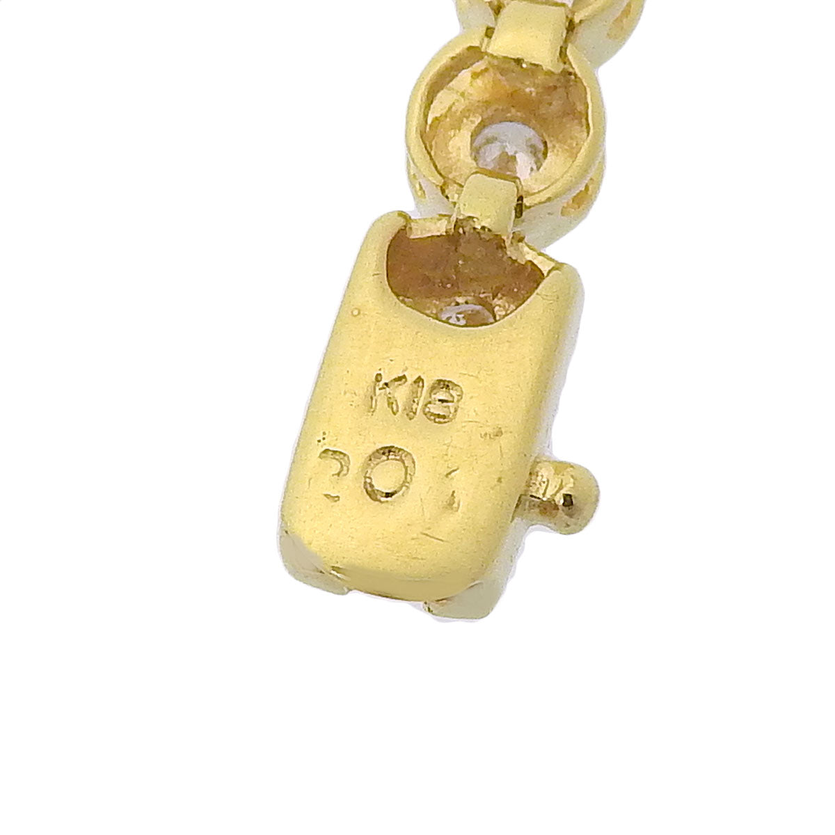 Diamond Tennis Necklace D2.01 K18 Yellow Gold YG