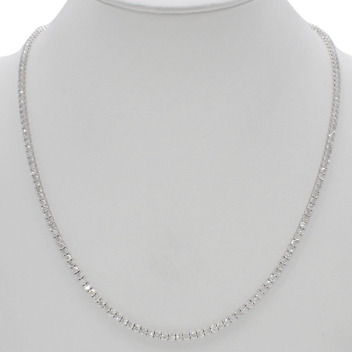 网球钻石项链 D14.50 K14 白金 WG