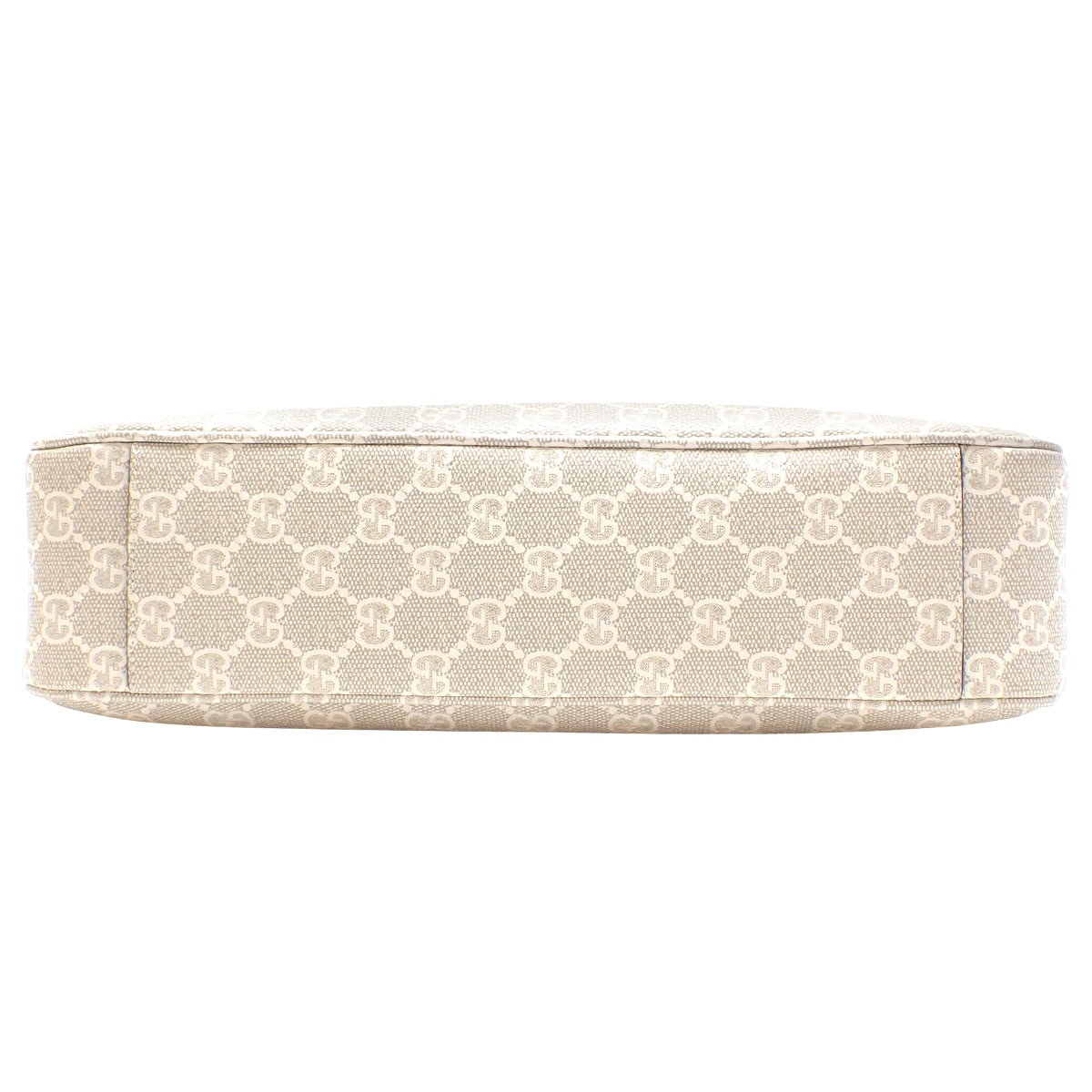 GG Emblem Medium Shoulder Bag Beige White 815216