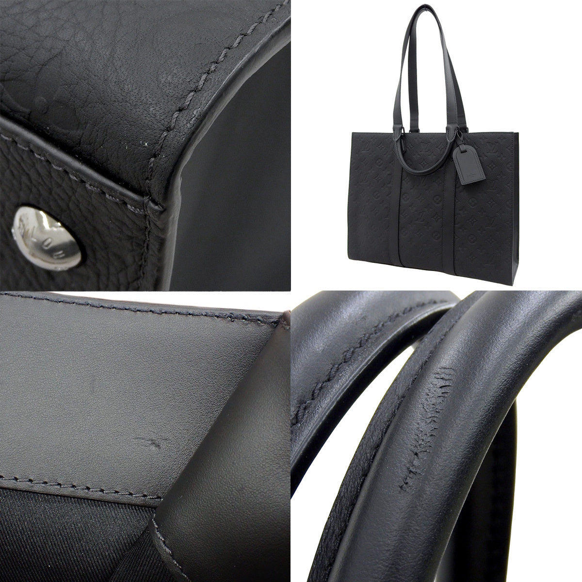 Monogram Taurillon Sac Plat 24H 黑色 M24786