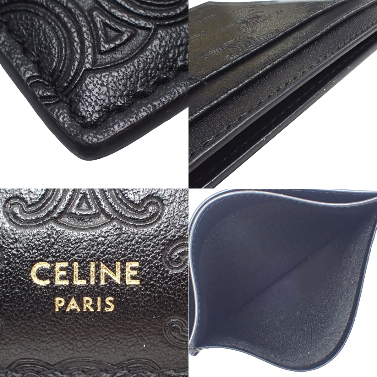 Triomphe Large Card Holder in Leather