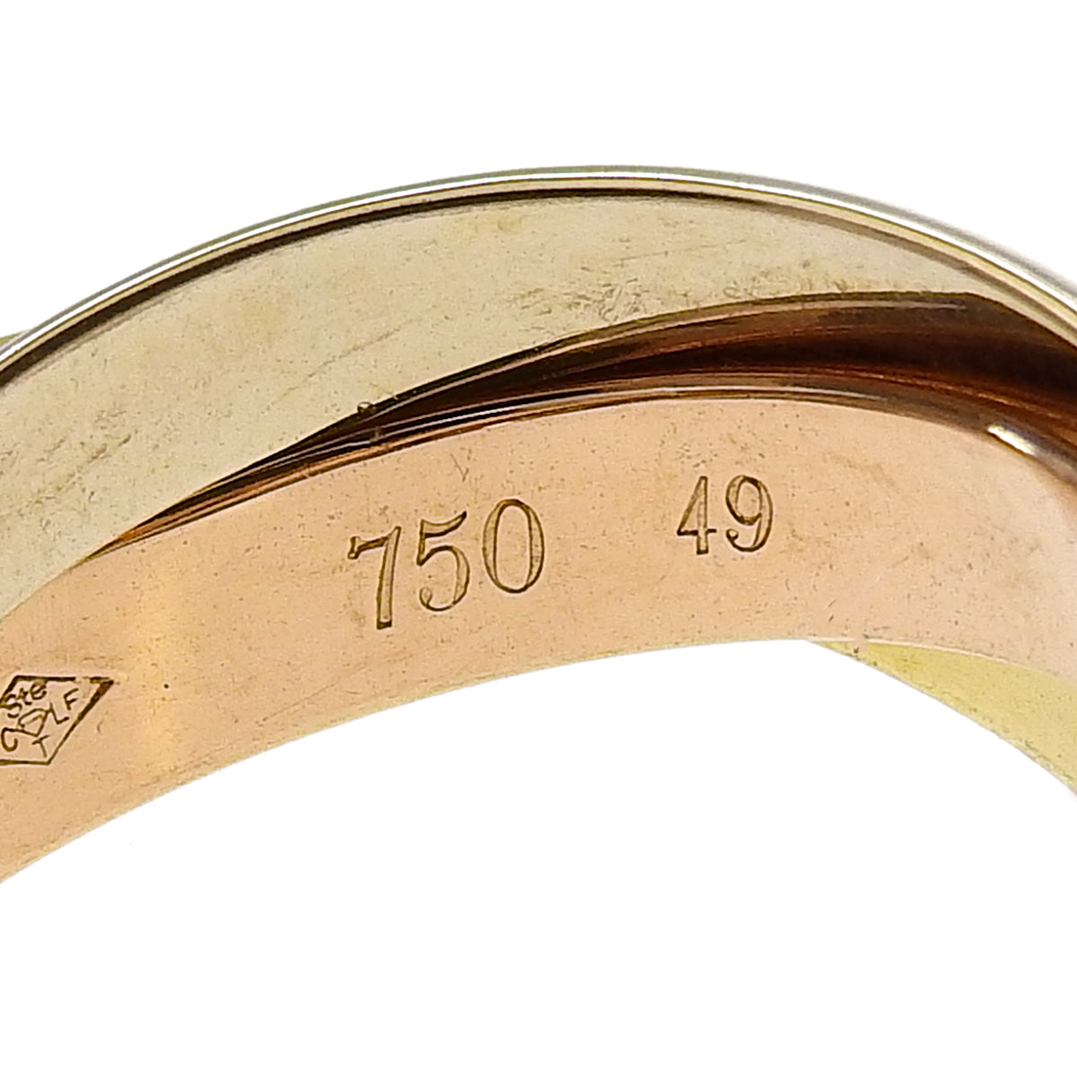 Trinity Ring, K18 (18k gold) PG (Pink Gold), YG (Yellow Gold), WG (White Gold)