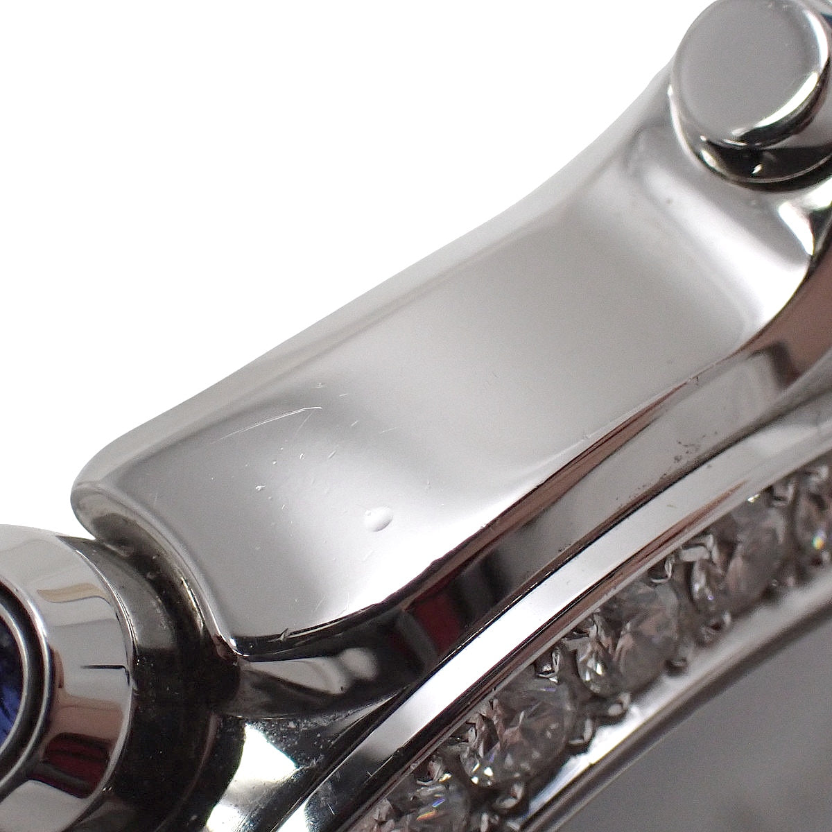 Happy Sport Happy Moon 278475-2001 白金/不锈钢/皮革表壳镶钻石英女表