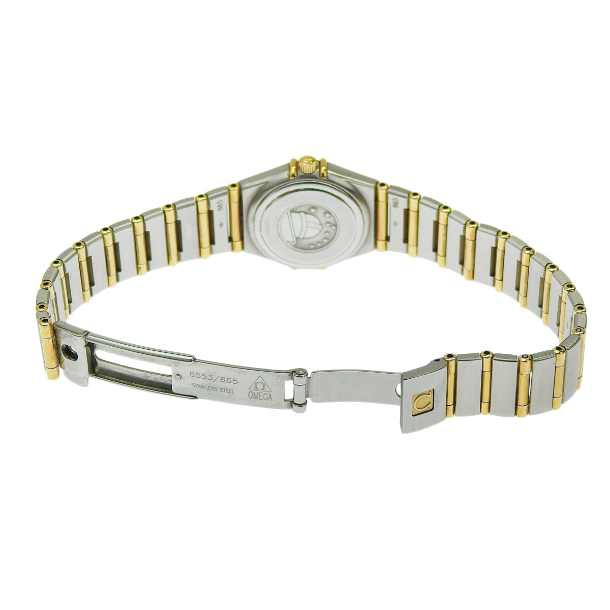 星座系列迷你钻石表圈腕表 1267.15.00 黄金/不锈钢钻石刻度 12点钟位置 石英表 女士款