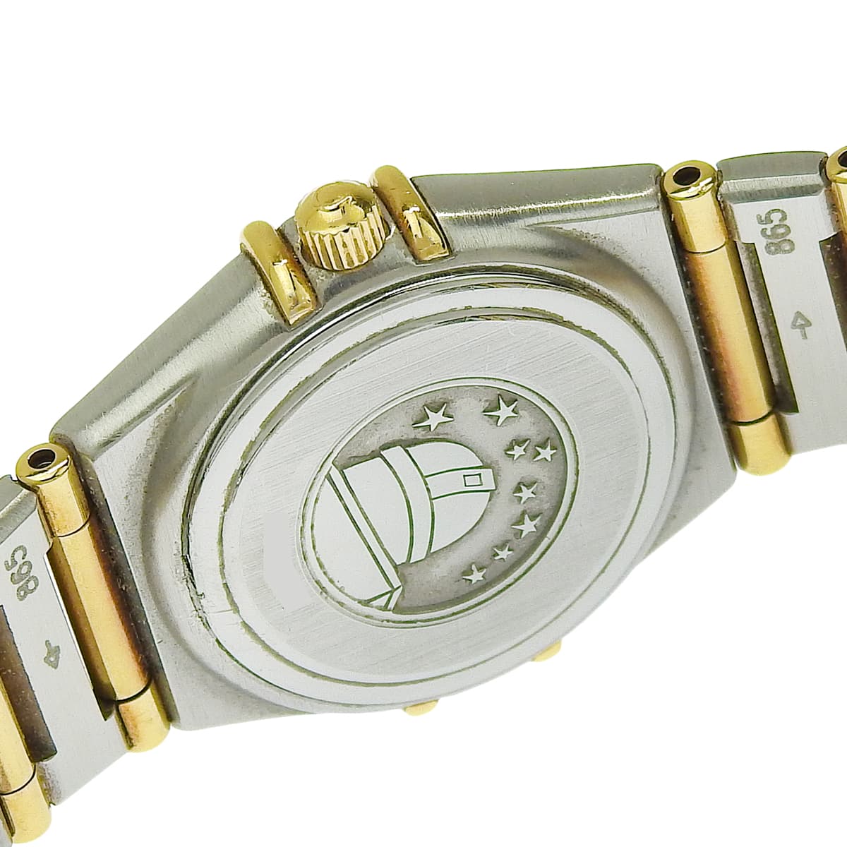 コンステレーション ミニ ベゼルダイヤ 1267.15.00 YG/SS ダイヤインデックス 12PD クオーツ レディース