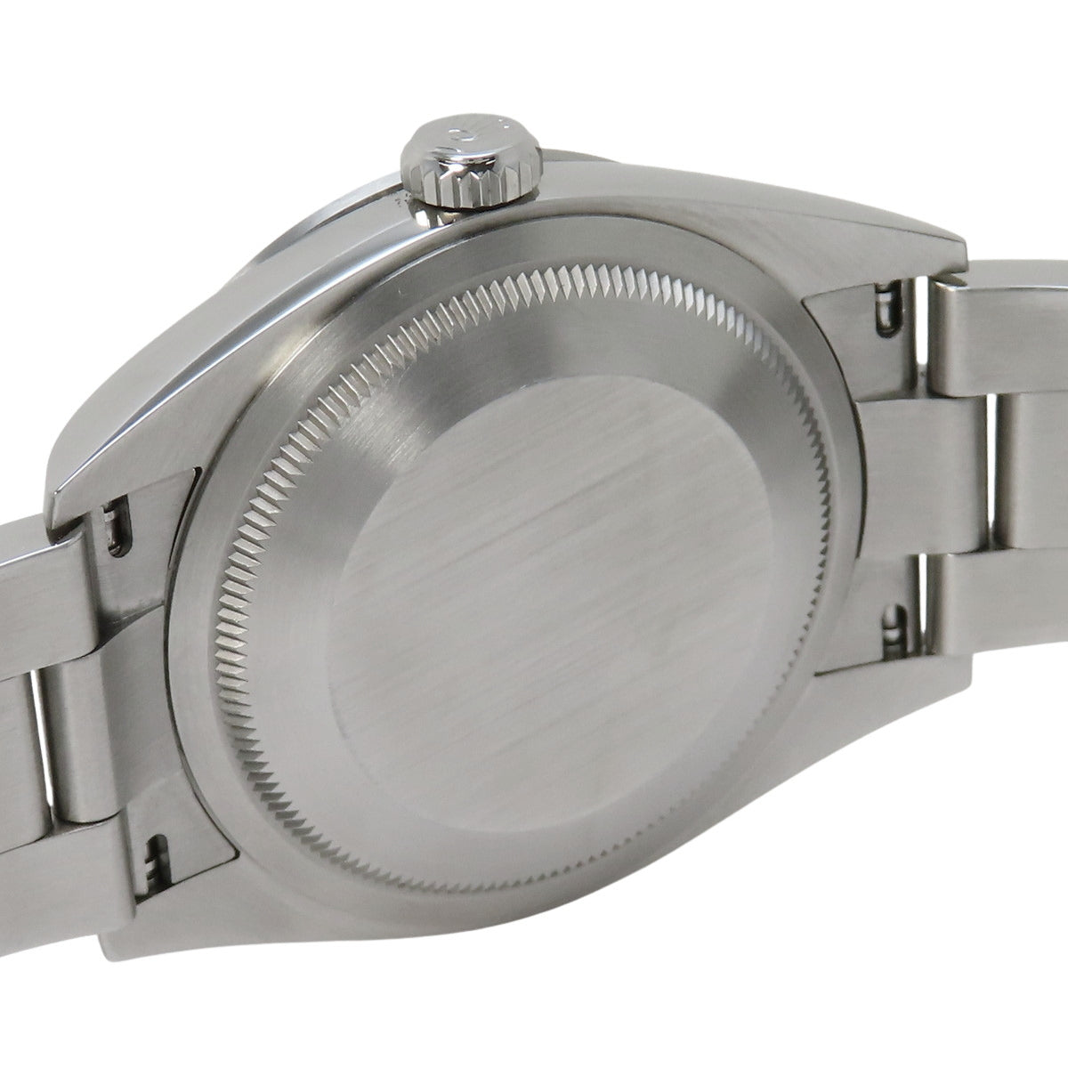 124270 Explorer 1 SS, random serial number, automatic winding, black dial.