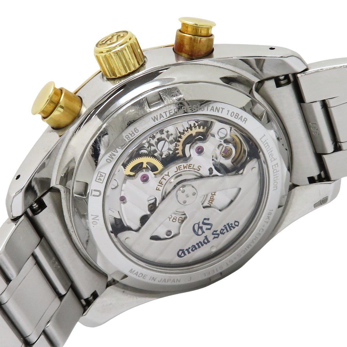 SBGC240 运动系列 Spring Drive 计时码表 GMT 黄金/不锈钢 Spring Drive 黑色 140周年纪念限定款