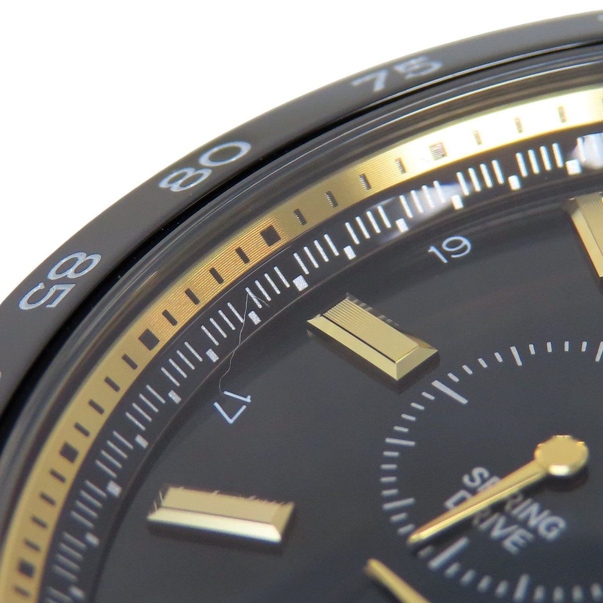 SBGC240 运动系列 Spring Drive 计时码表 GMT 黄金/不锈钢 Spring Drive 黑色 140周年纪念限定款