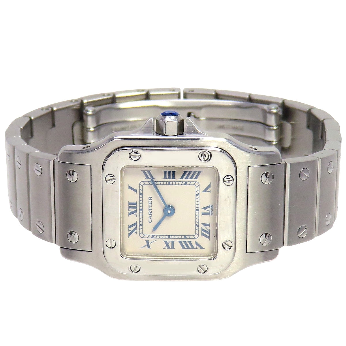 Santos Galbe SM W20056D6 不锈钢石英表