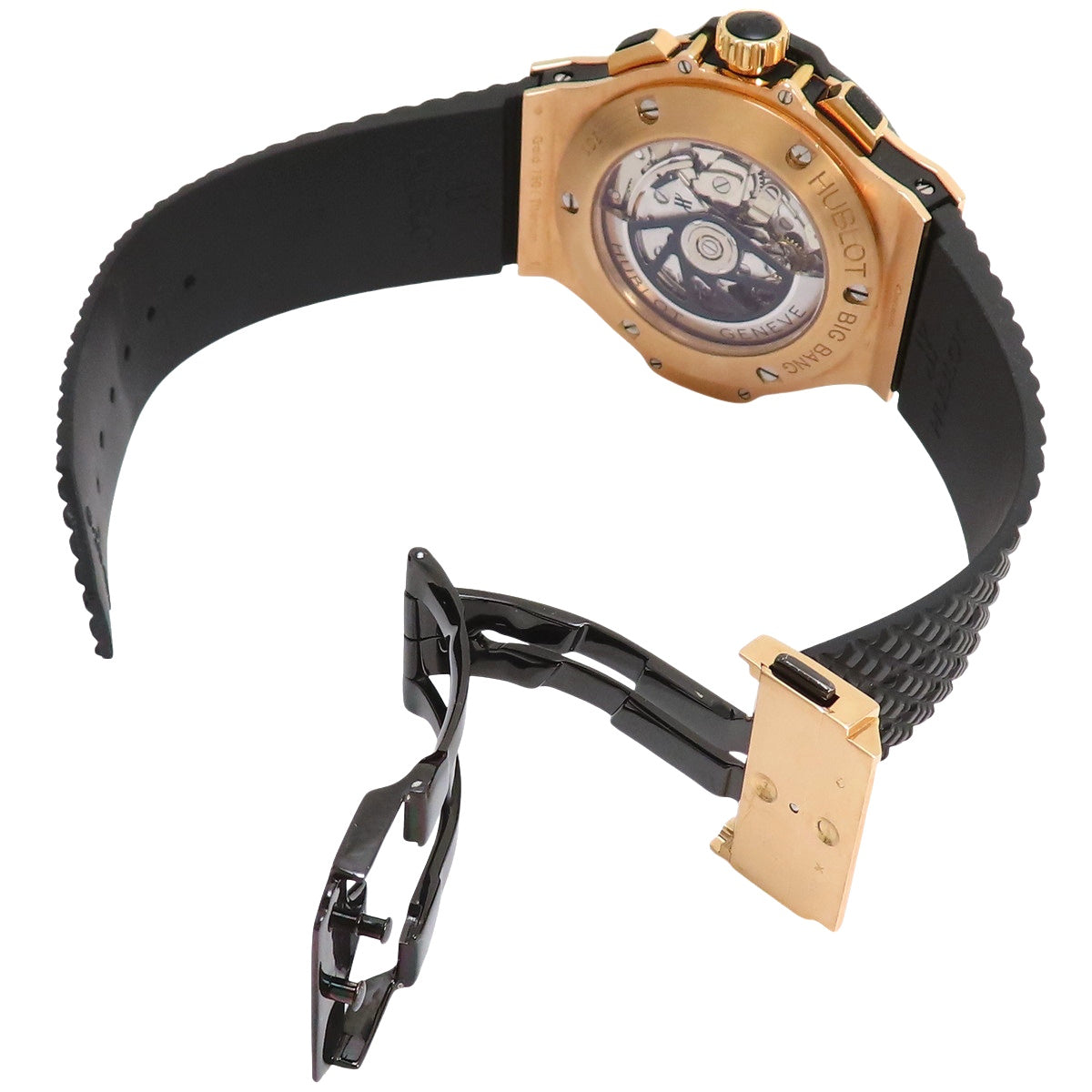 Big Bang Chronograph 301.PB.131.RX, Pink Gold/Rubber, Black Automatic