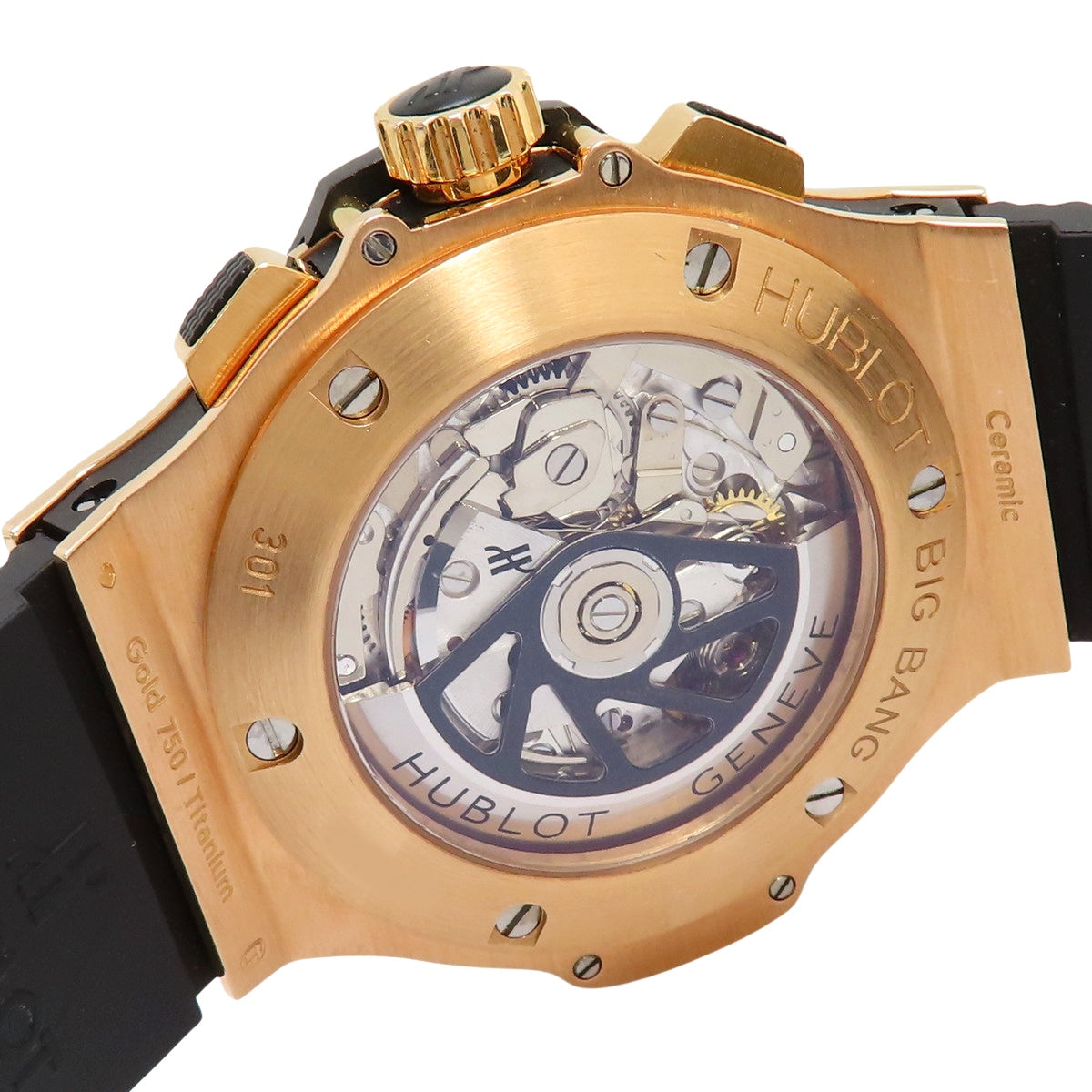 Big Bang Chronograph 301.PB.131.RX, Pink Gold/Rubber, Black Automatic