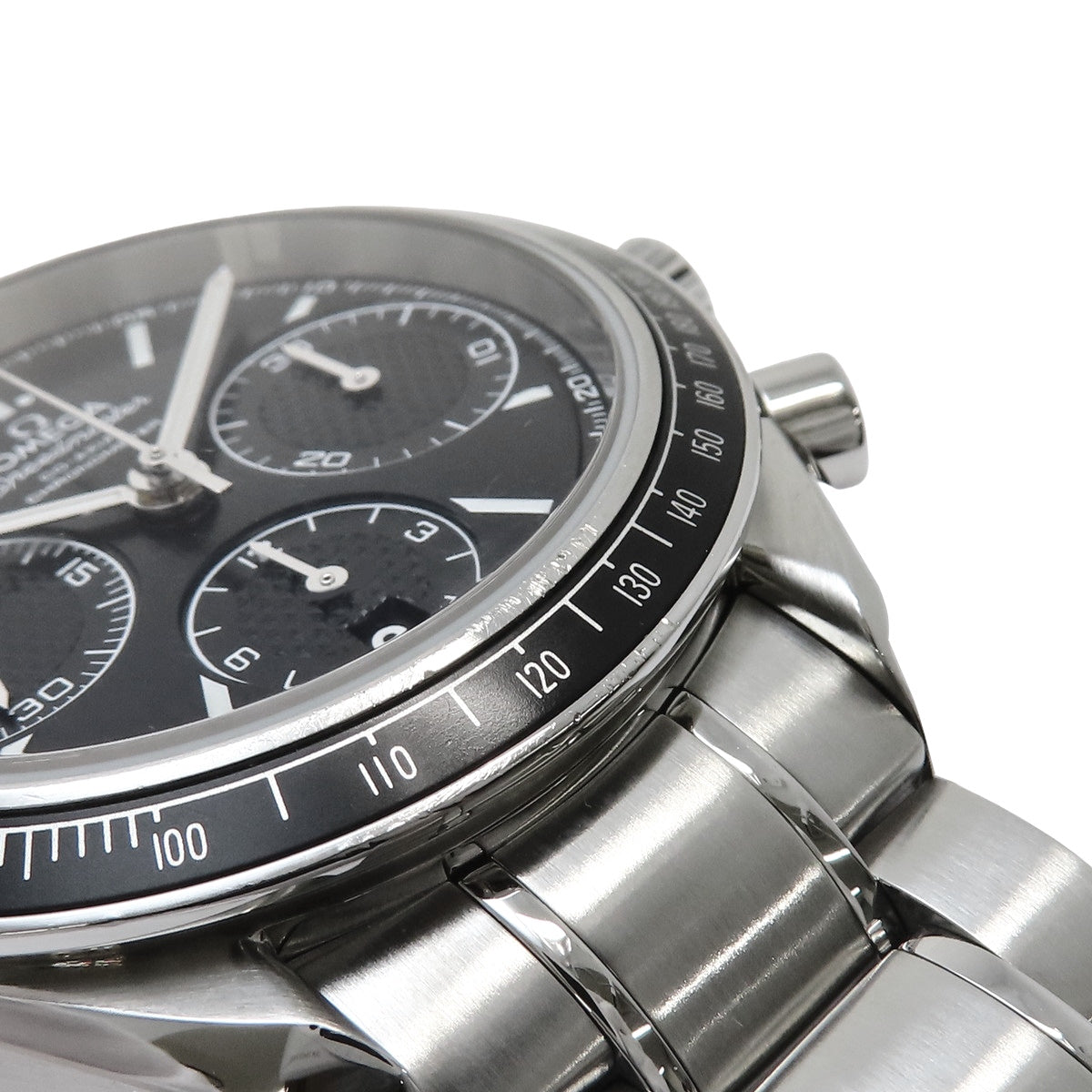 326.30.40.50.01.001 スピードマスター レーシング SS 自動巻き ブラック