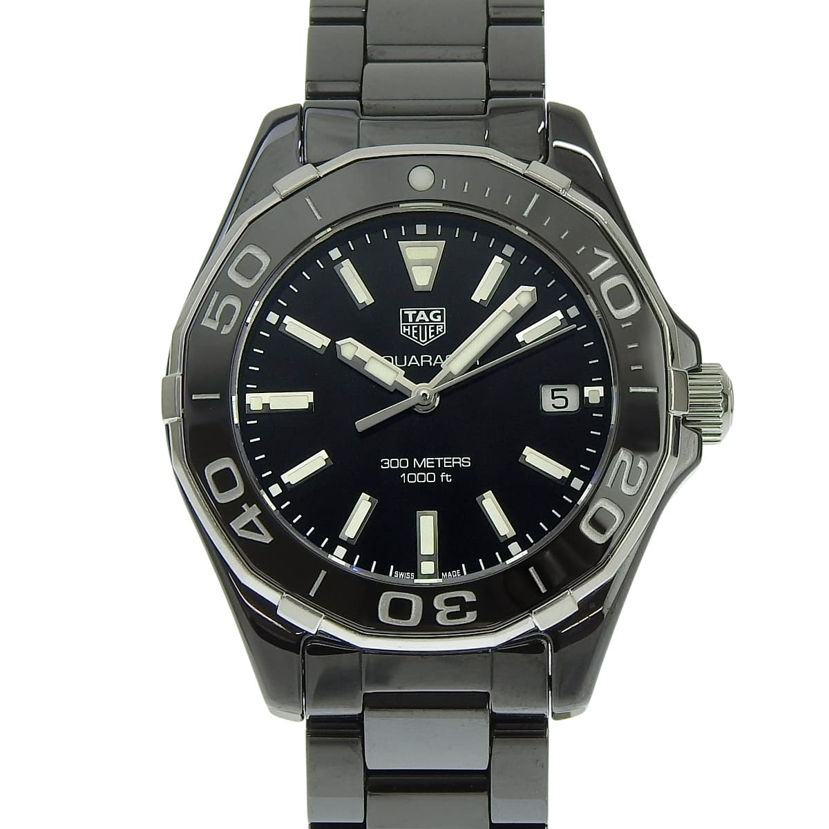 アクアレーサー WAY1390.BH0716 CE/SS ブラック クオーツ レディース