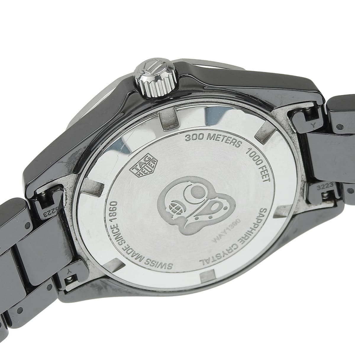 アクアレーサー WAY1390.BH0716 CE/SS ブラック クオーツ レディース