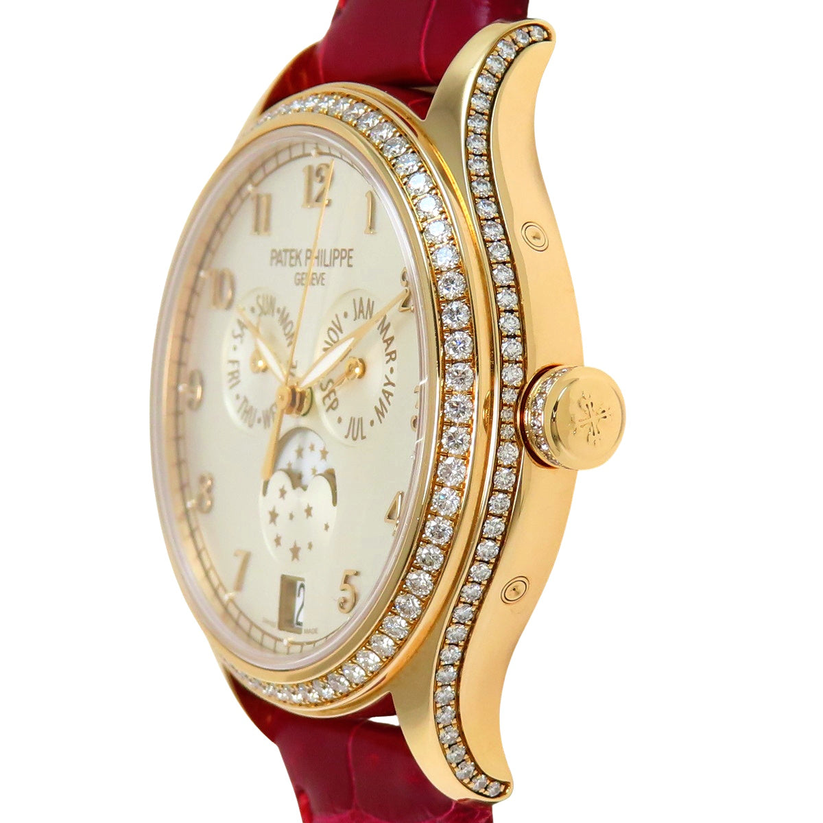 年历腕表 4947R-001 K18 黄金 YG 自动上链 2020年1月购入 白色 红色