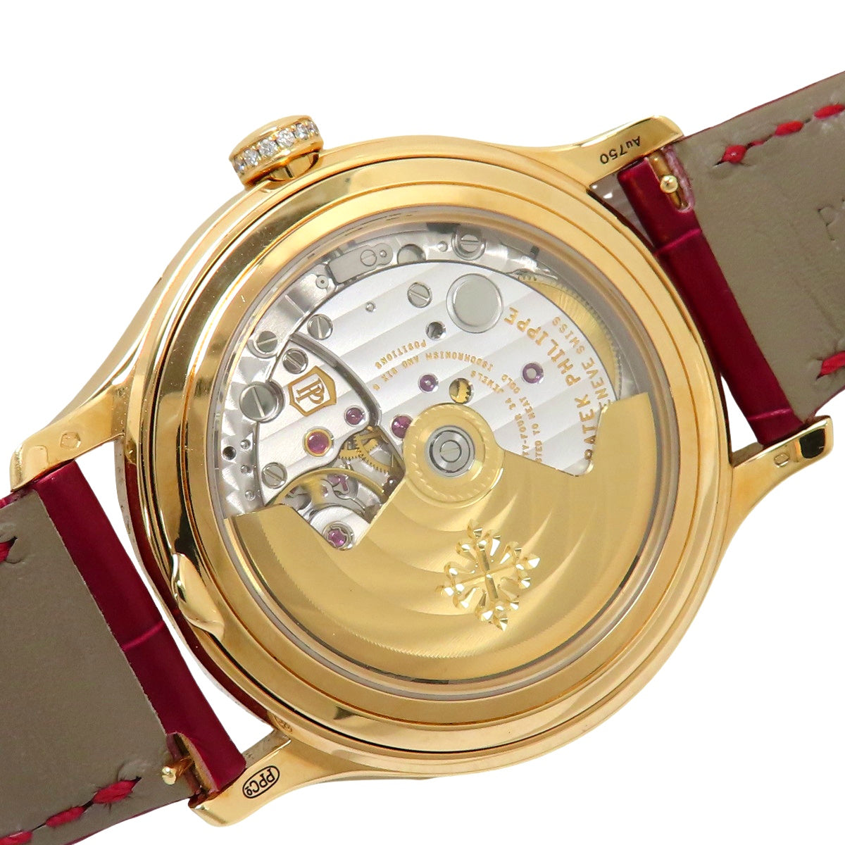 年历腕表 4947R-001 K18 黄金 YG 自动上链 2020年1月购入 白色 红色