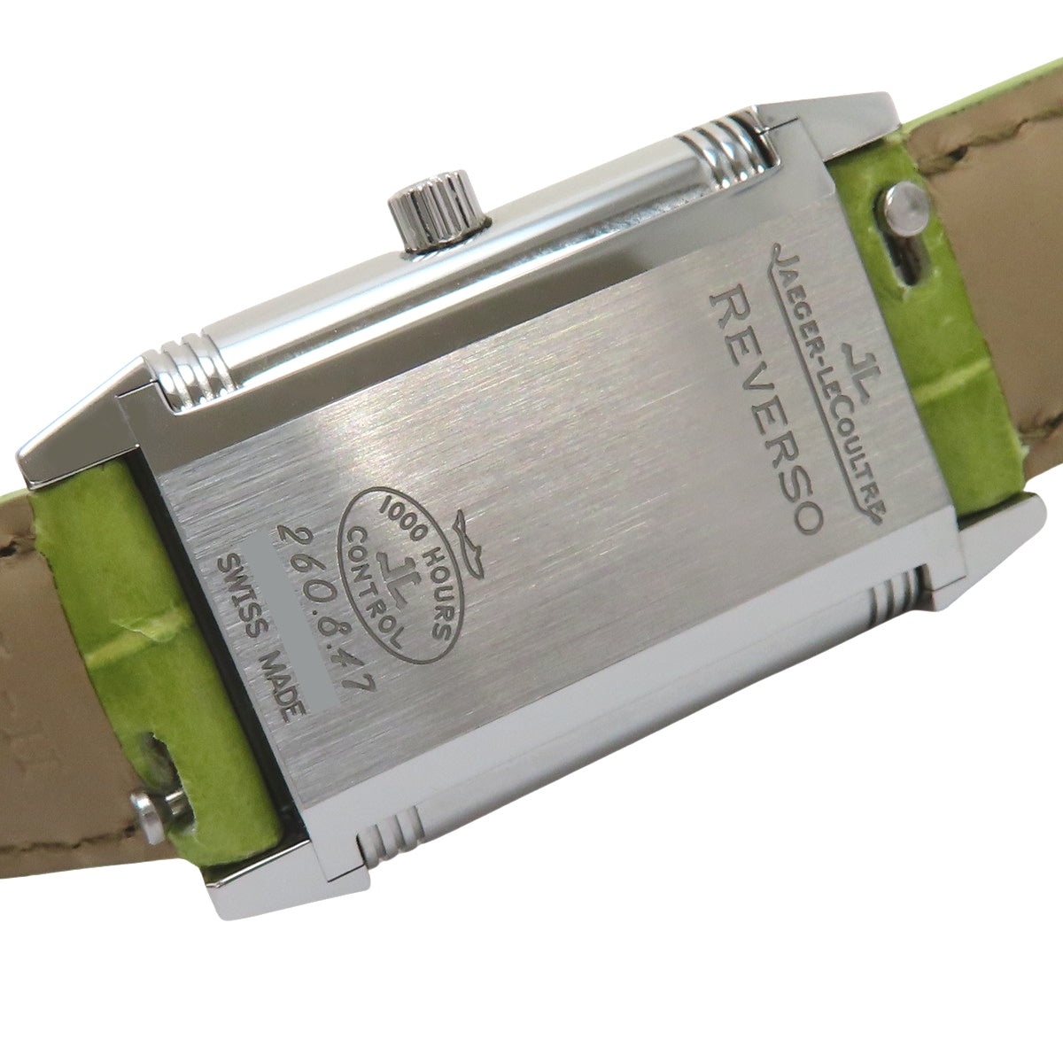 Q2618410 Reverso Lady SS/Leather Quartz Silver