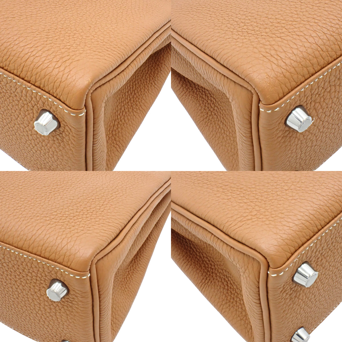 Kelly 25(内缝线)Togo,钯金配件,金色 D 形印章