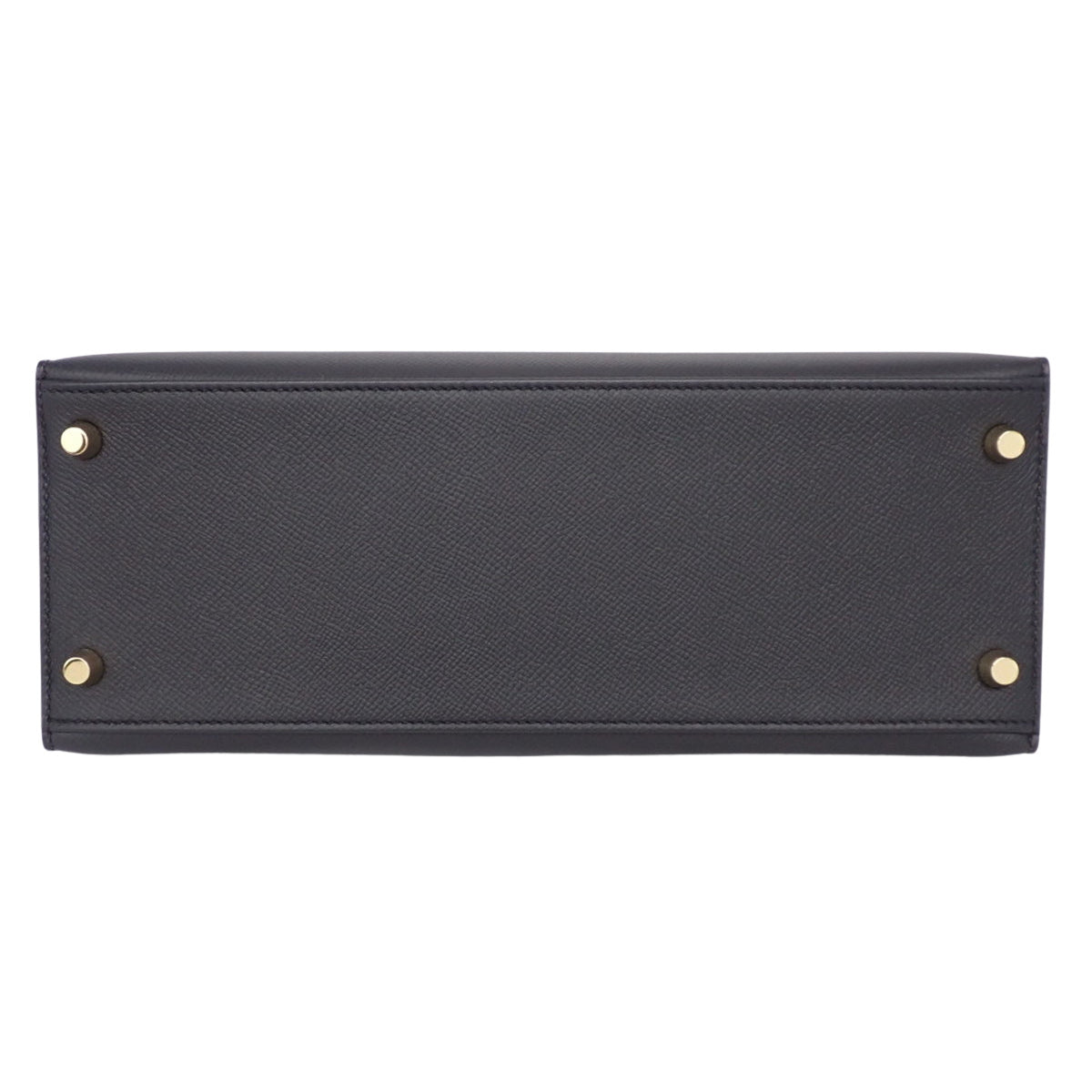 Kelly 28 (Exterior Stitched) Epsom Leather, Black, Gold Hardware, Y Stamp