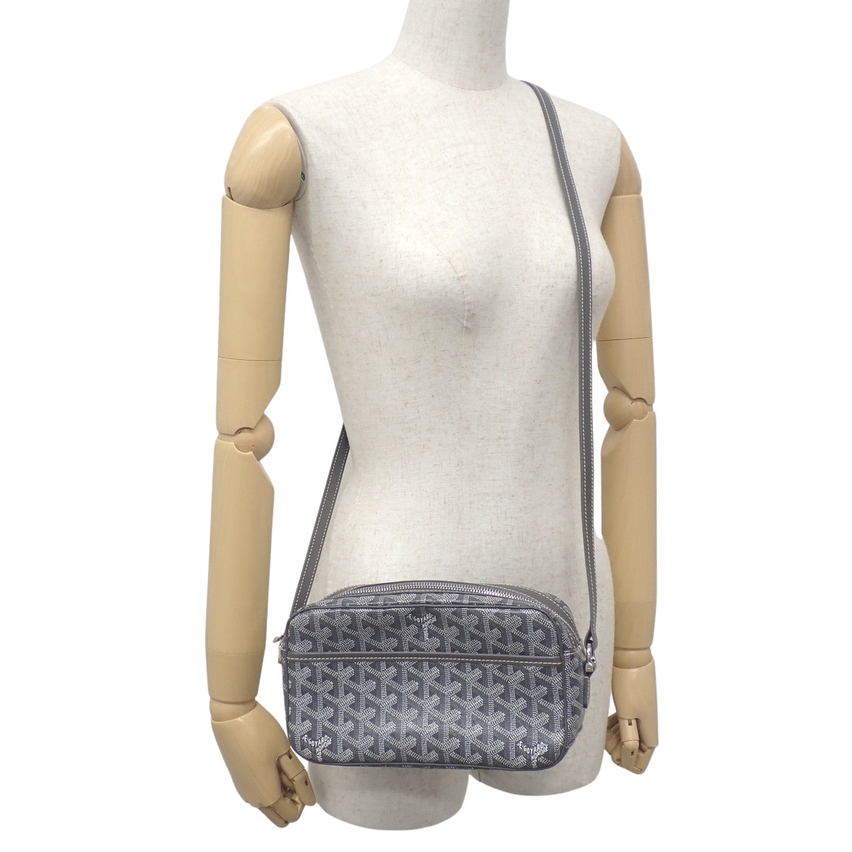 Cup Vert PM Bag in PVC and Goyardine Canvas