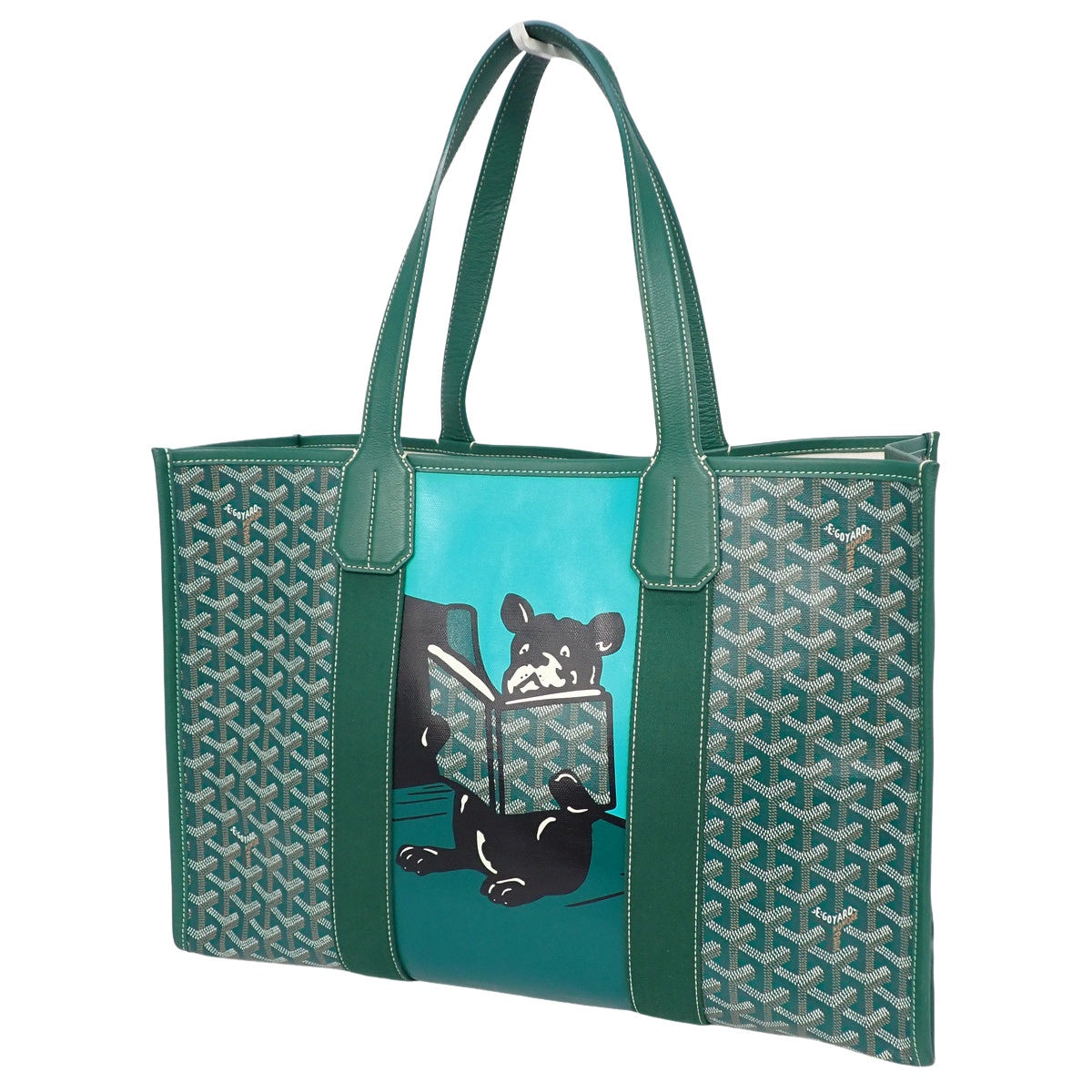 Villete MM PVC Goyardine Canvas, Green